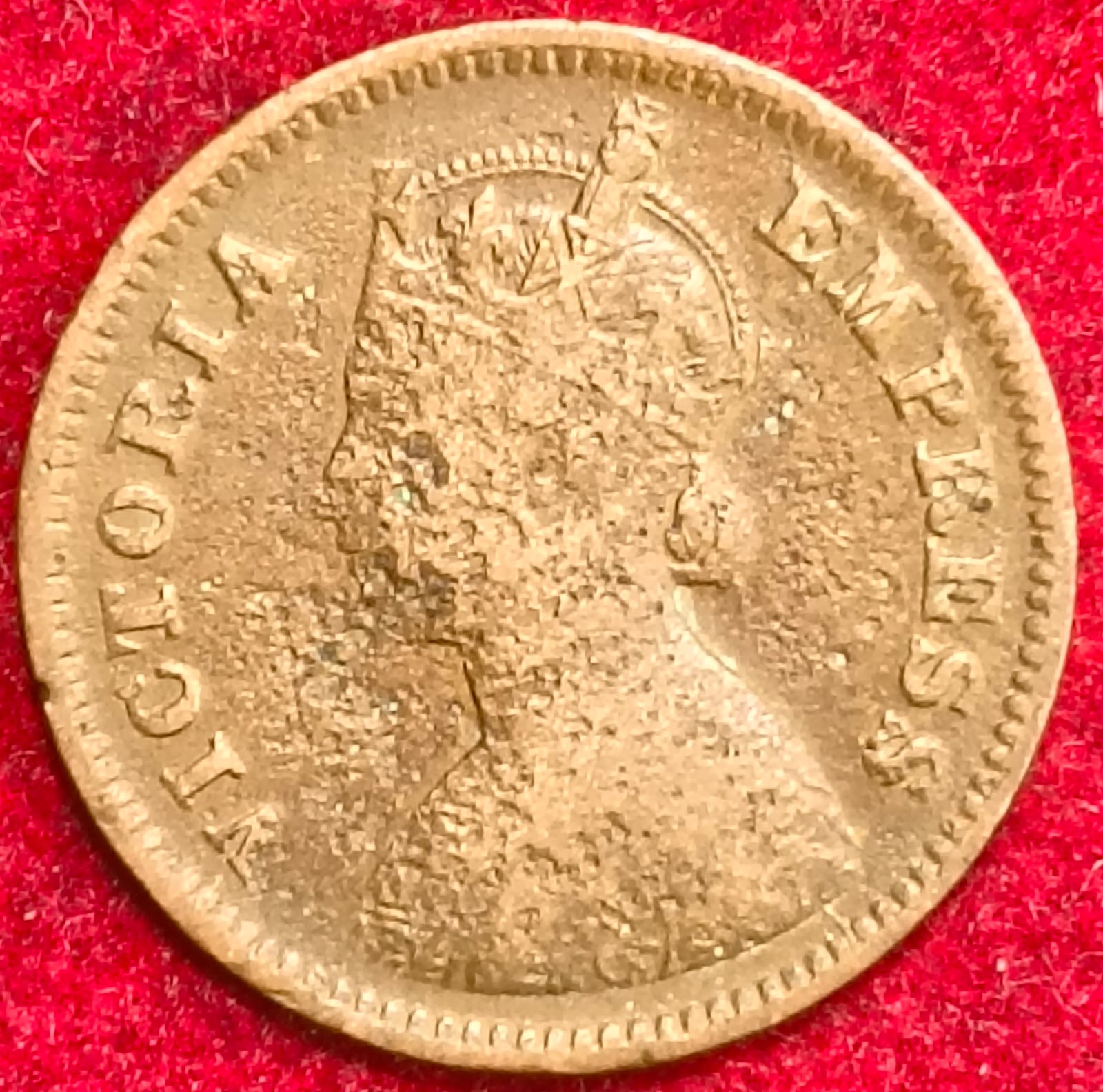 British India Victoria 1/2 Pice 1899 Rare Coin #S-140