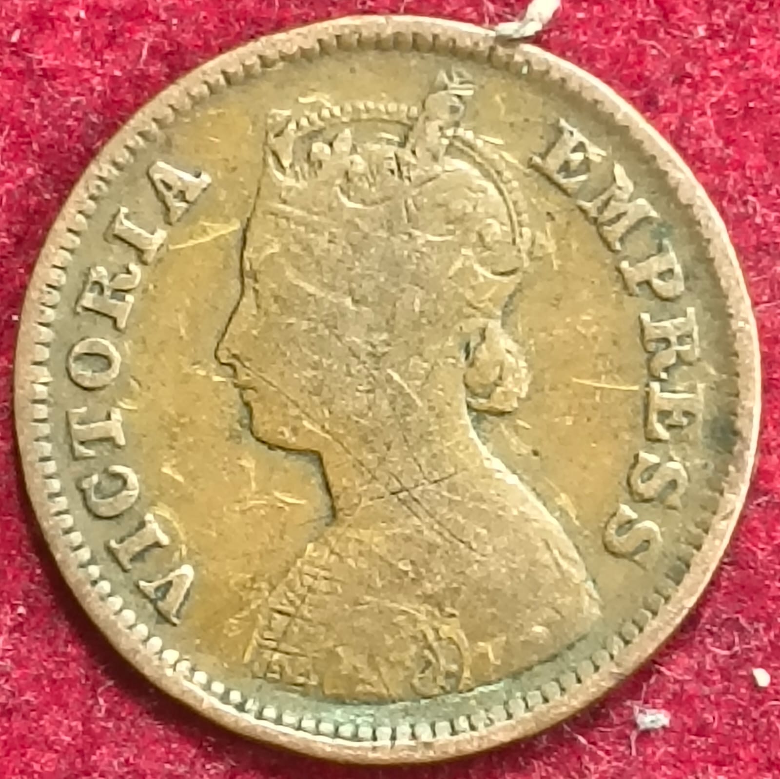 British India Victoria 1/2 Pice 1901 Rare Coin #S-142