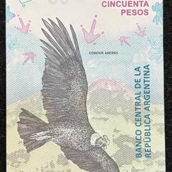Argentina 50 Cincuenta Pesos UNC Bank Note