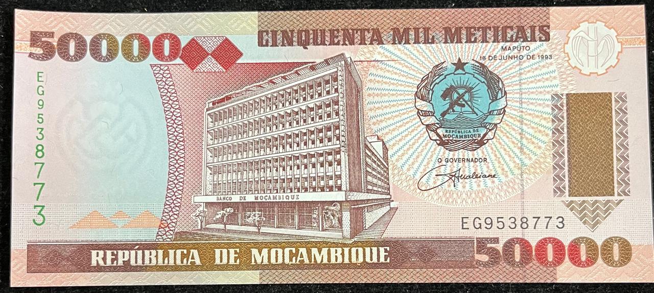 DE Mocambique 50000 MIL Meticais UNC Bank Note