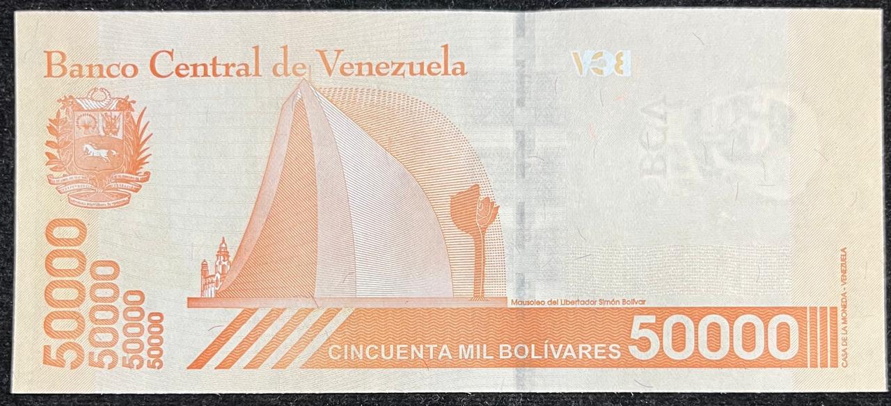 Venezuela 50000 Bolivares UNC Bank Note