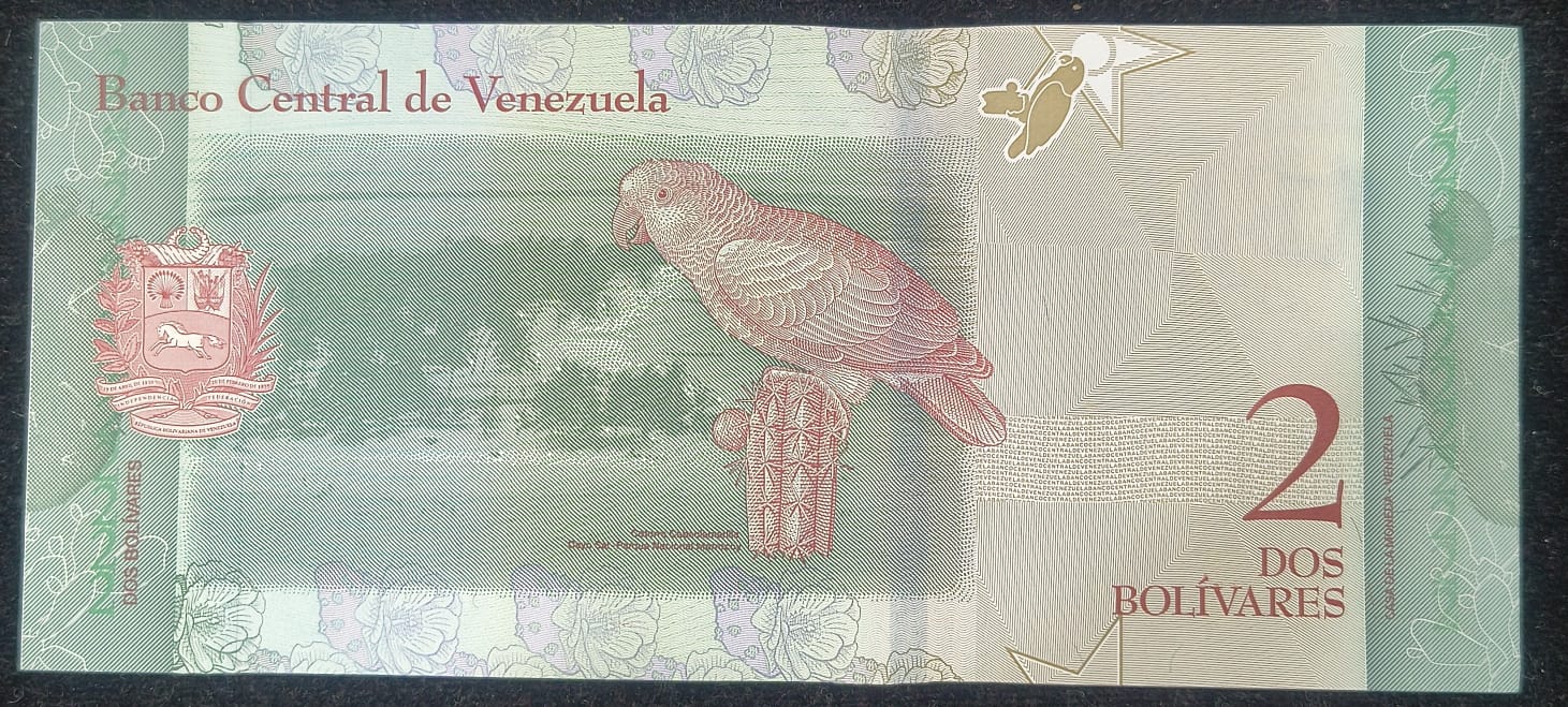 Venezuela 2 Bolivares UNC Bank Note
