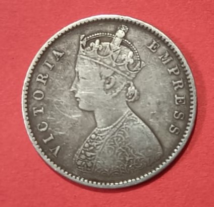 Half Rupee Bombay Mint 1892 Condition UNC and Ex. Rare