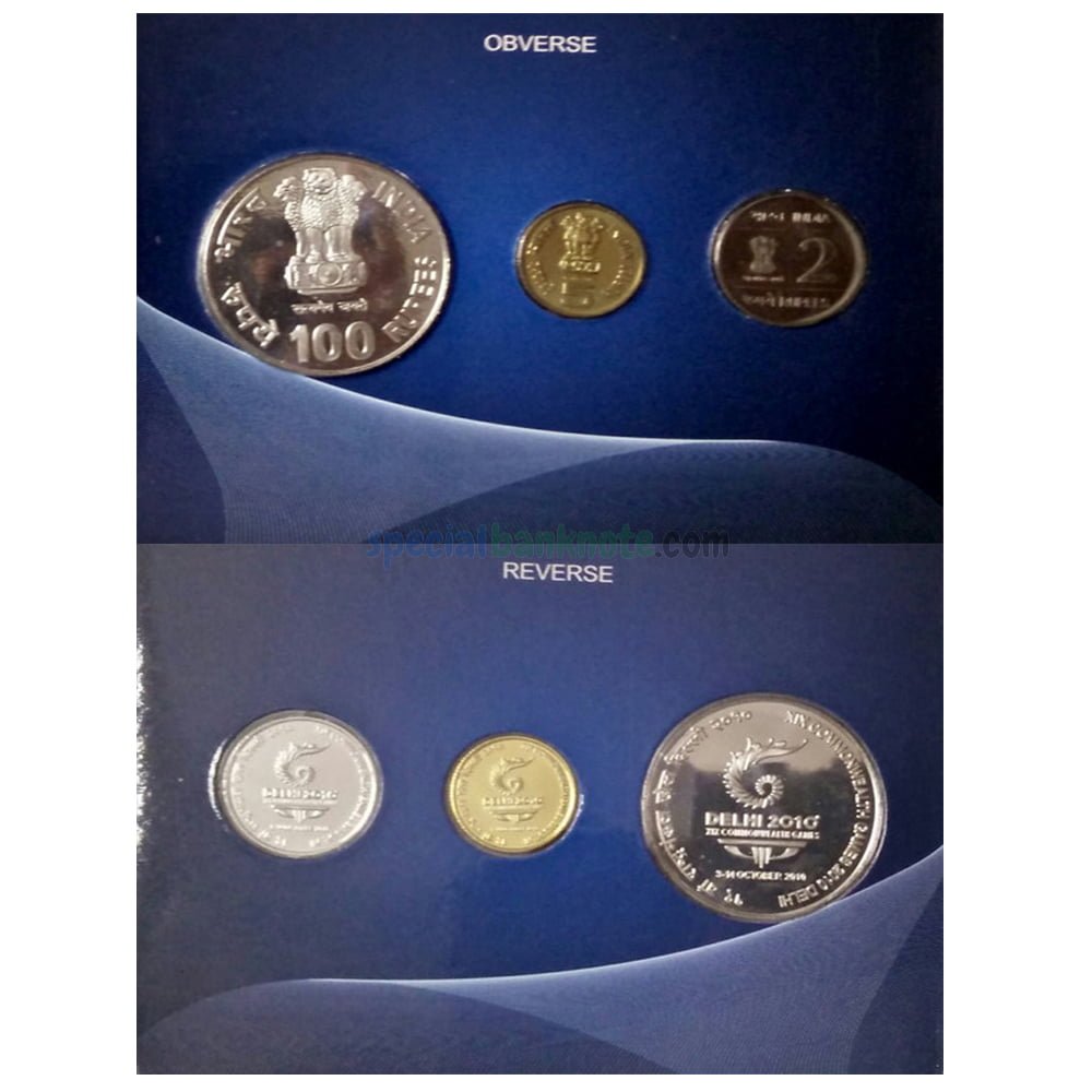 XIX COMMONWEATH GAMES DELHI - 2010 KOLKATA MINT RARE 3 COINS ((UNC SET))