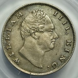 British India William One Rupee 1835 Silver Coin High Grade