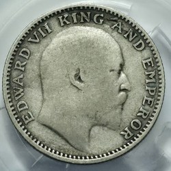 British India Edward Half Rupee 1905 Silver Coin High Grade Rare