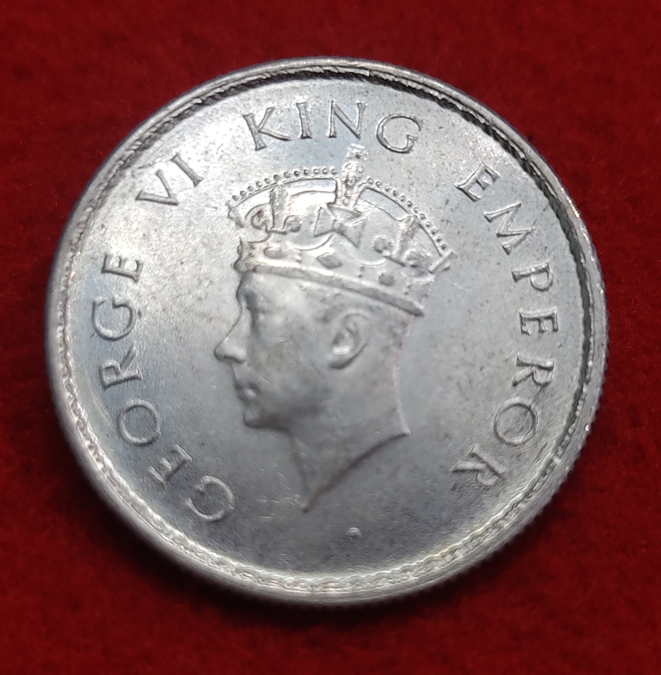 Half Rupee Silver Coin George VI 1939 Calcutta Mint GEM UNC Condition