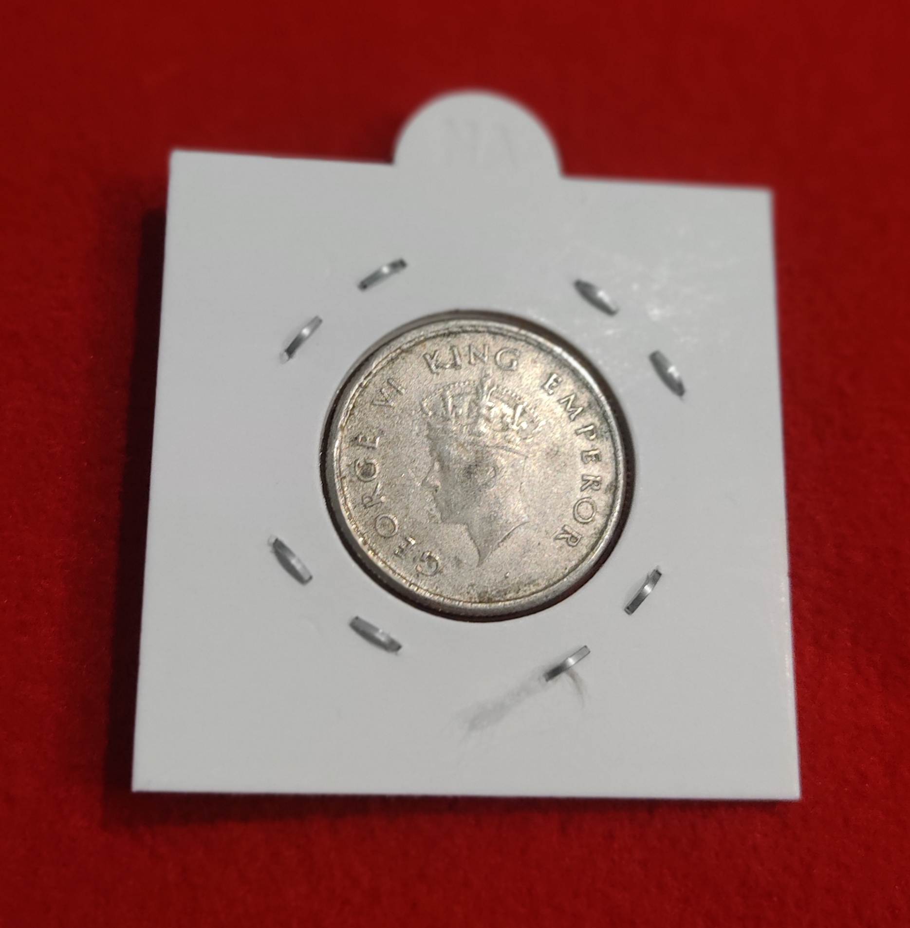 Half Rupee Silver Coin 1938 Bombay Mint
