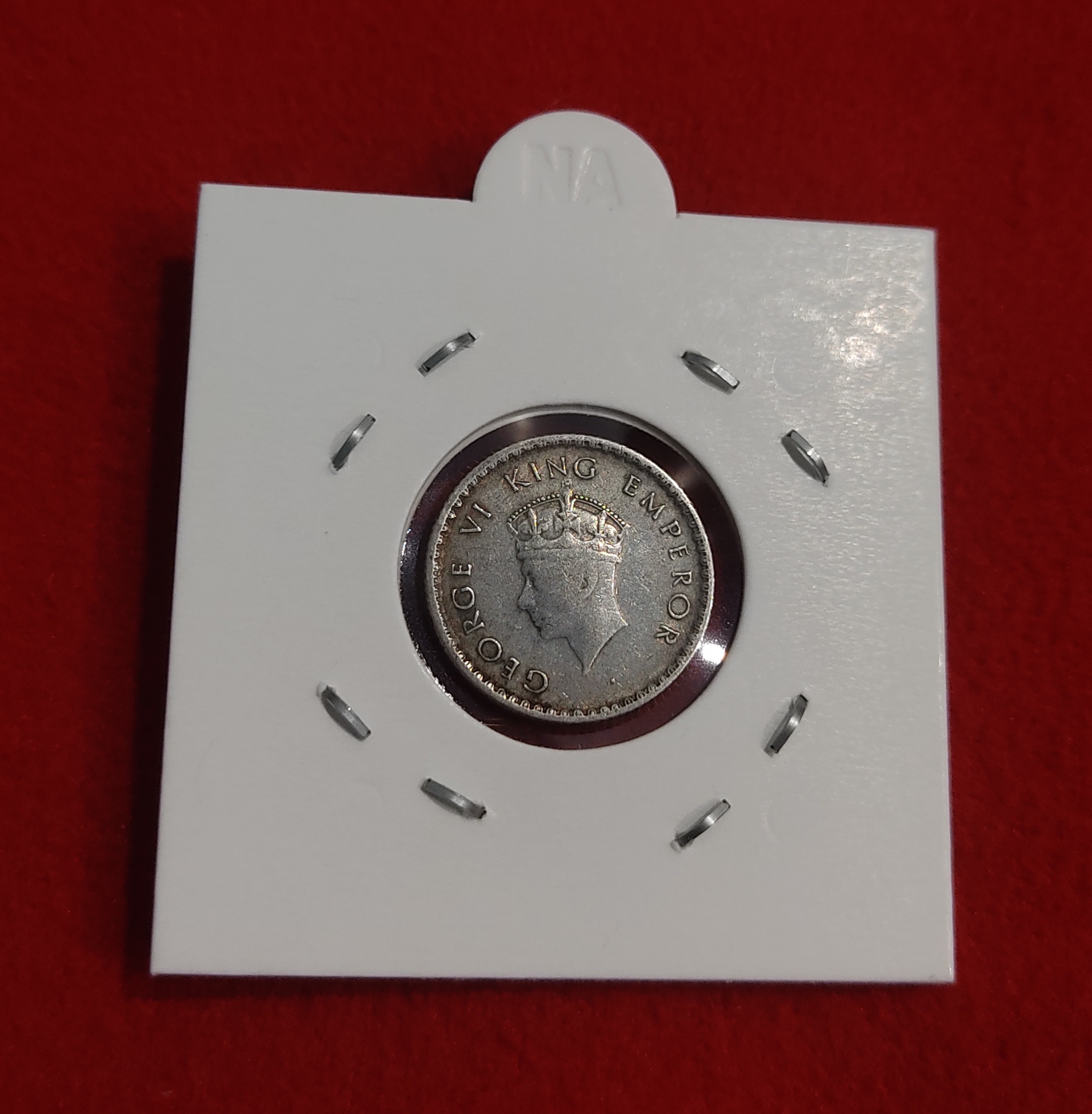 1/4 Rupee Silver Coin 1939 Bombay Mint
