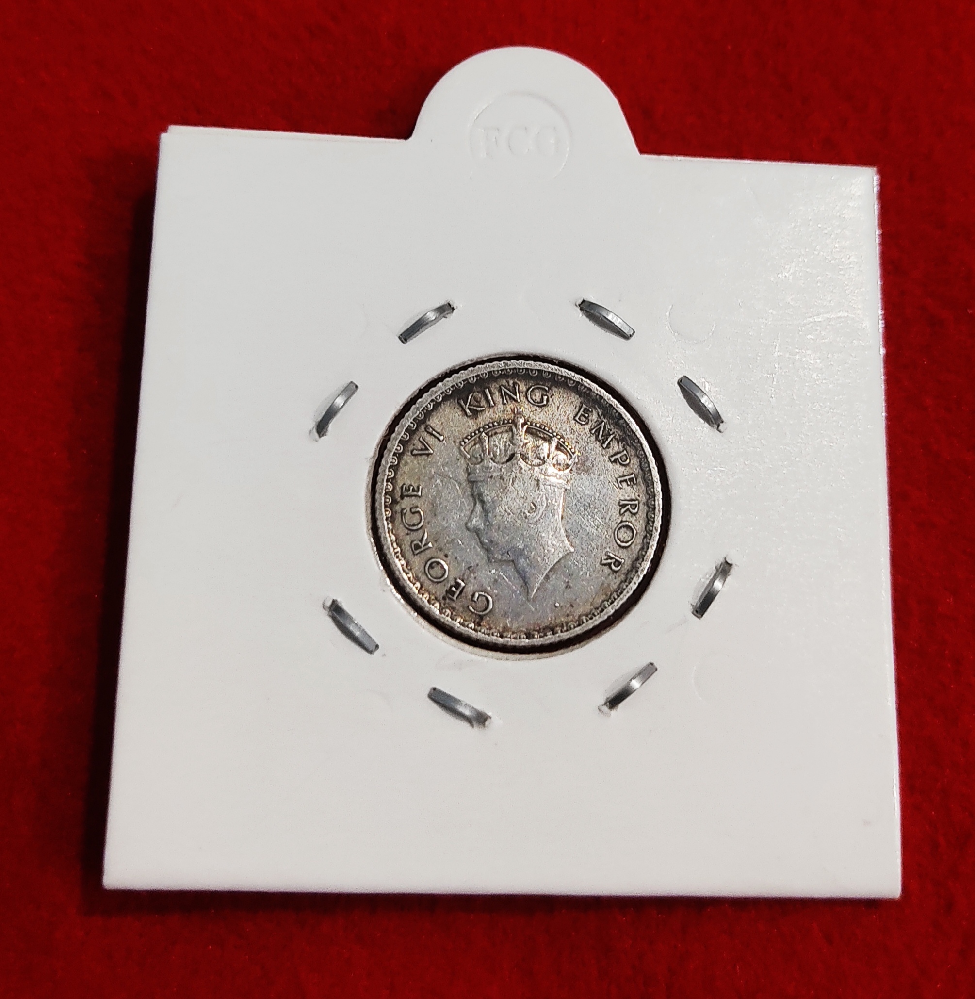 1/4 Rupee Silver Coin 1939 Bombay Mint