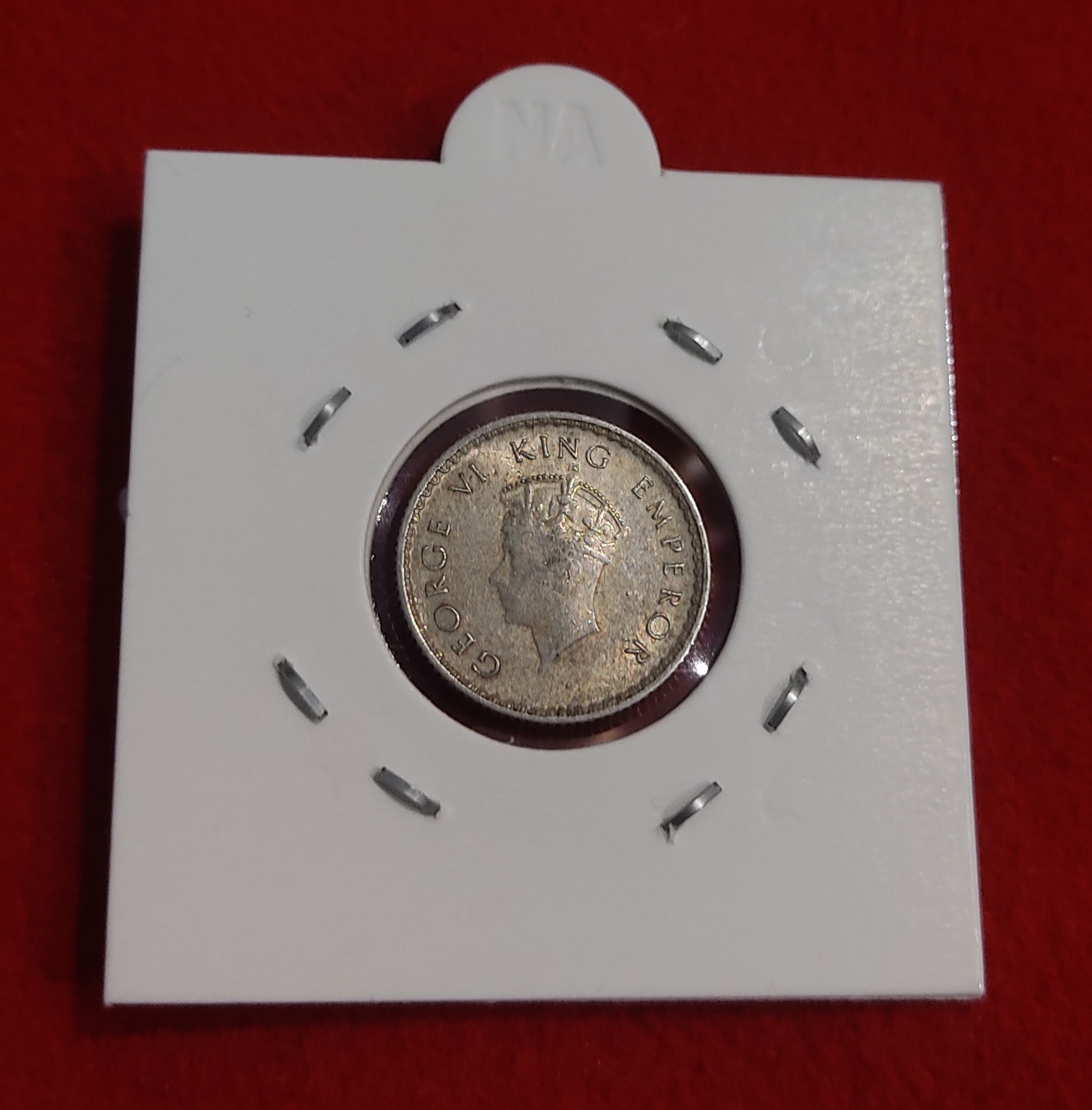 1/4 Rupee Silver Coin 1939 Bombay Mint