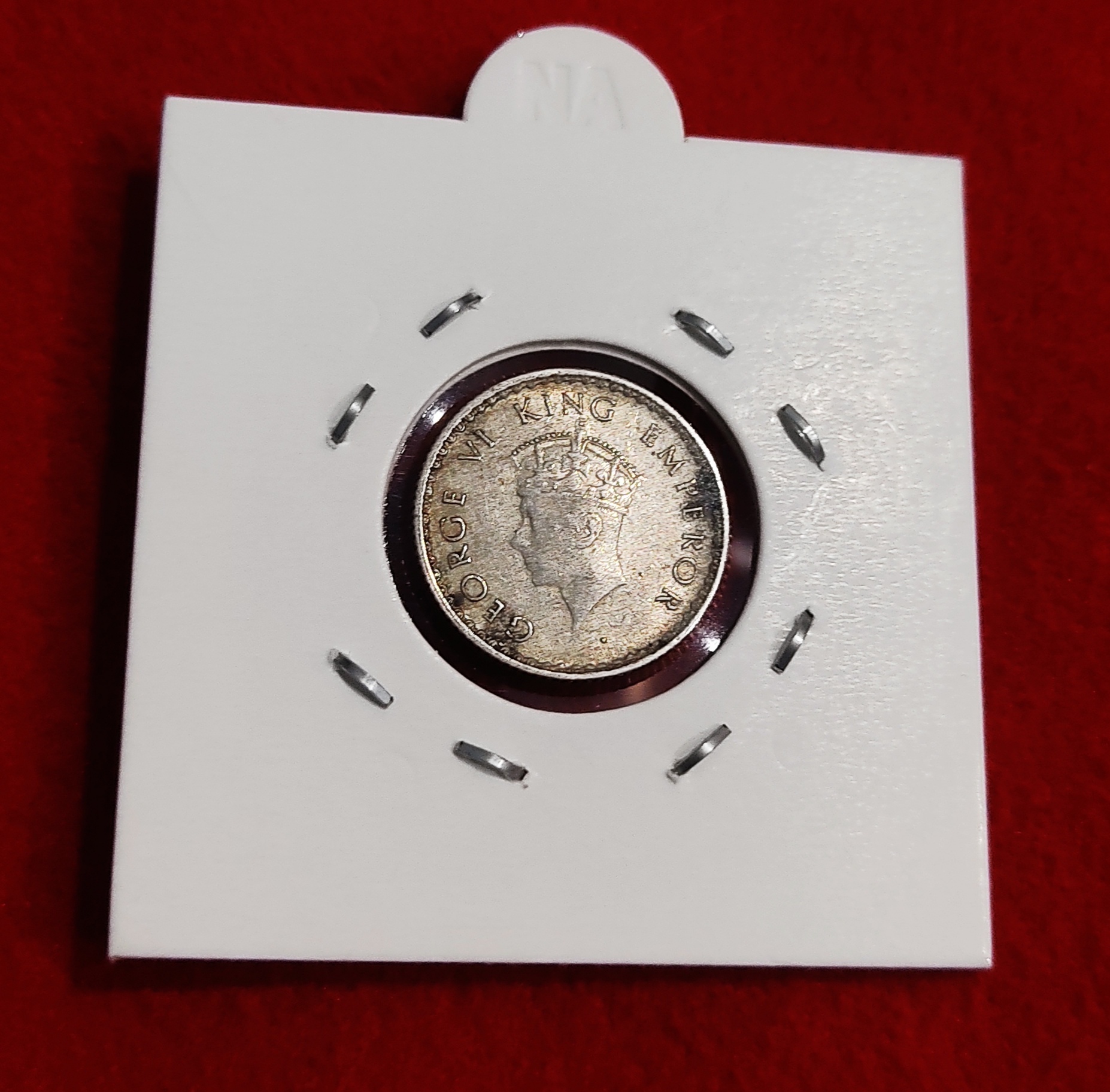 1/4 Rupee Silver Coin 1939 Bombay Mint