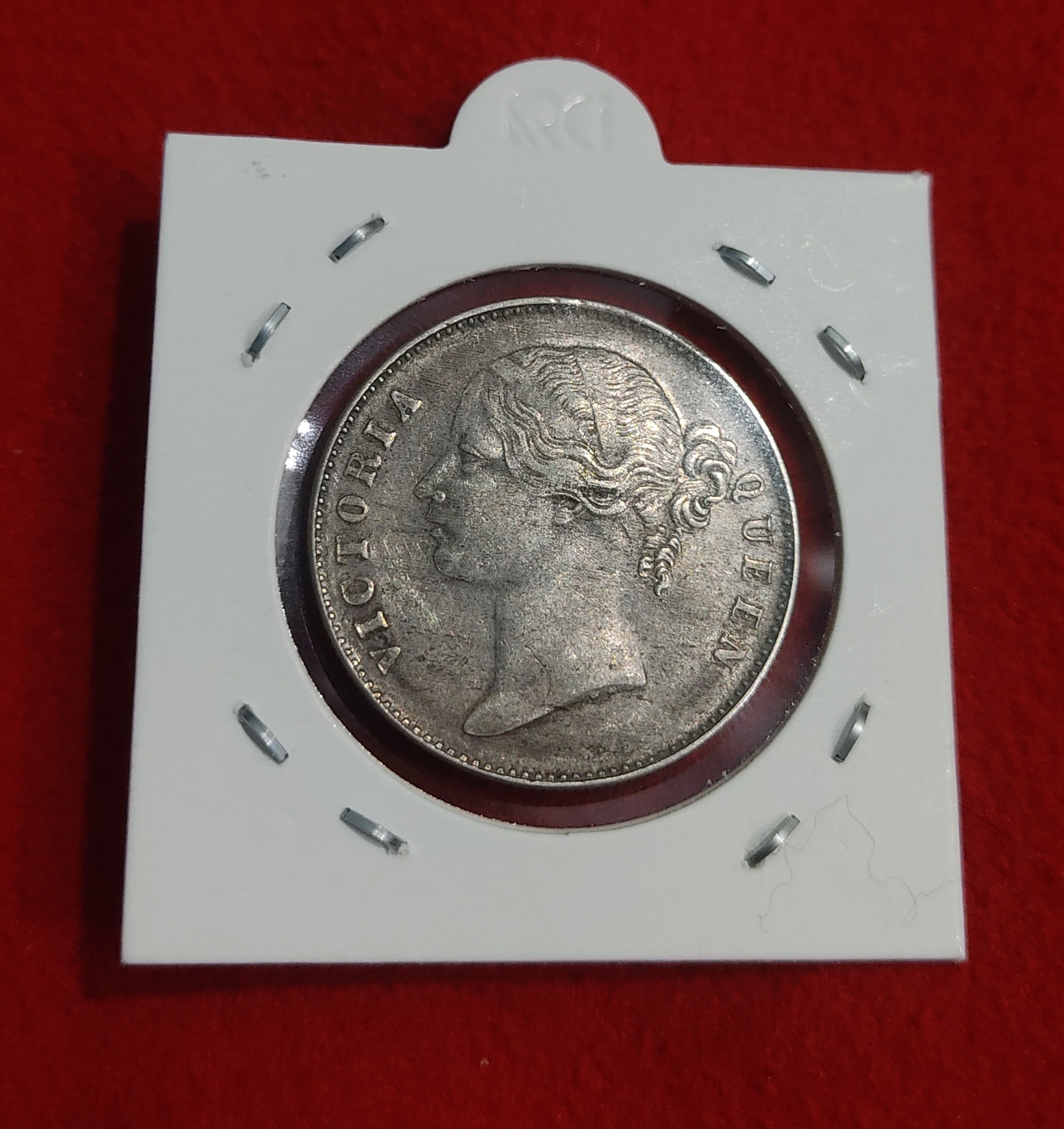 One Rupee Silver Coin Victoria Queen 1840