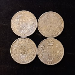 East india company Victoria queen divided legends Silver British India Victoria empress King and emperor George v King and emperor Edward VII Same and similar set are available
