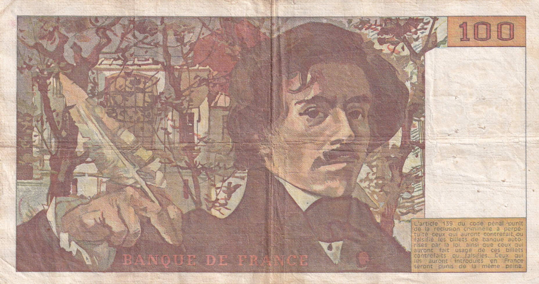 France 100 Francs Bank Note