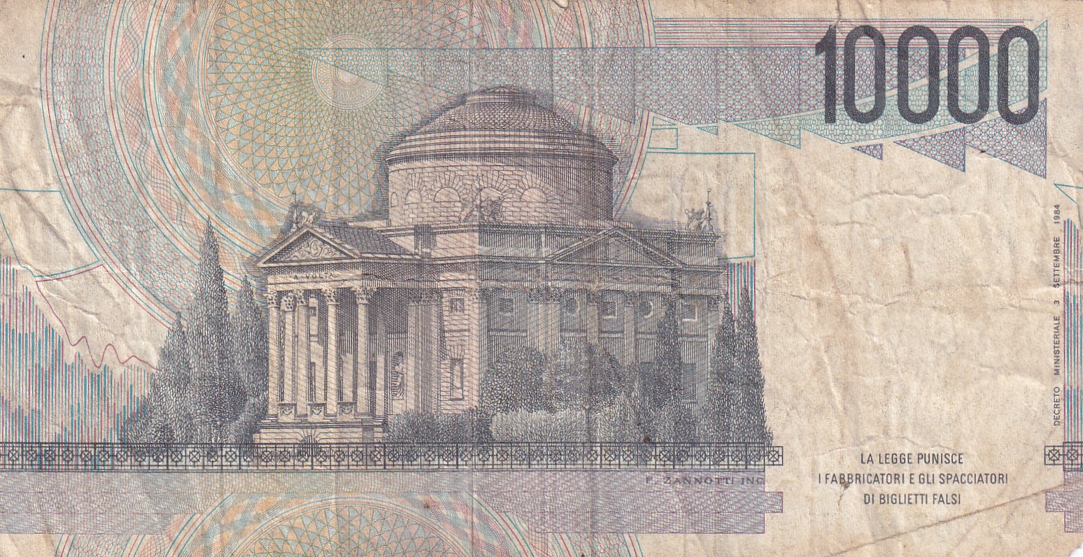 Italy 10000 LIRE Bank Note