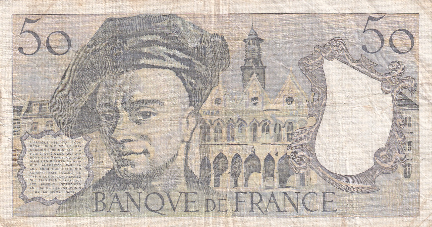 France 50 Francs World Note
