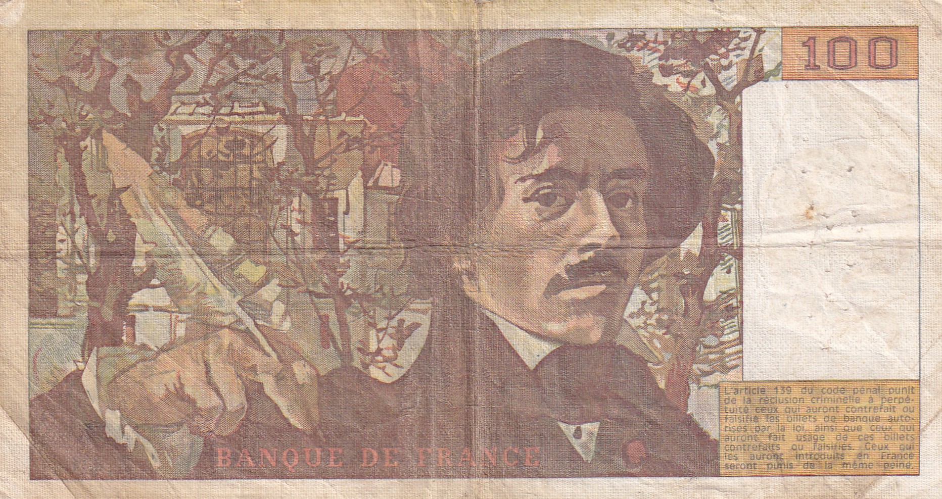 France 100 Francs World Note