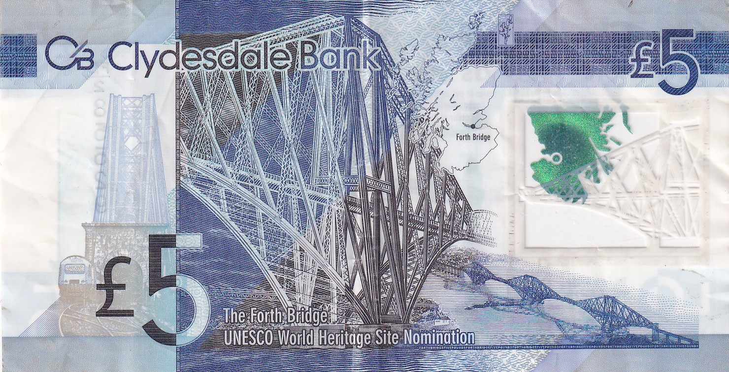 Scotland 5 Pound 2015 Polymer Note