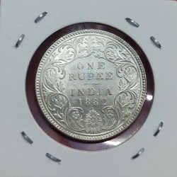 One Rupee Coin Victoria Empress 1882 Bombay Mint