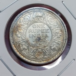 One Rupee Silver Coin George V 1922 Bombay Mint