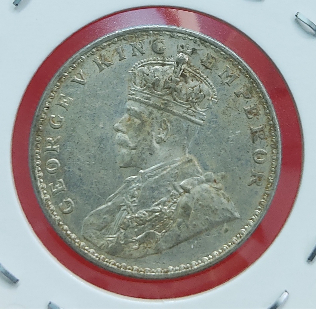 One Rupee Silver Coin George V 1922 Bombay Mint