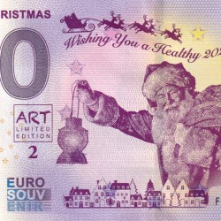 Malta O Euro Merry Christmas UNC Note