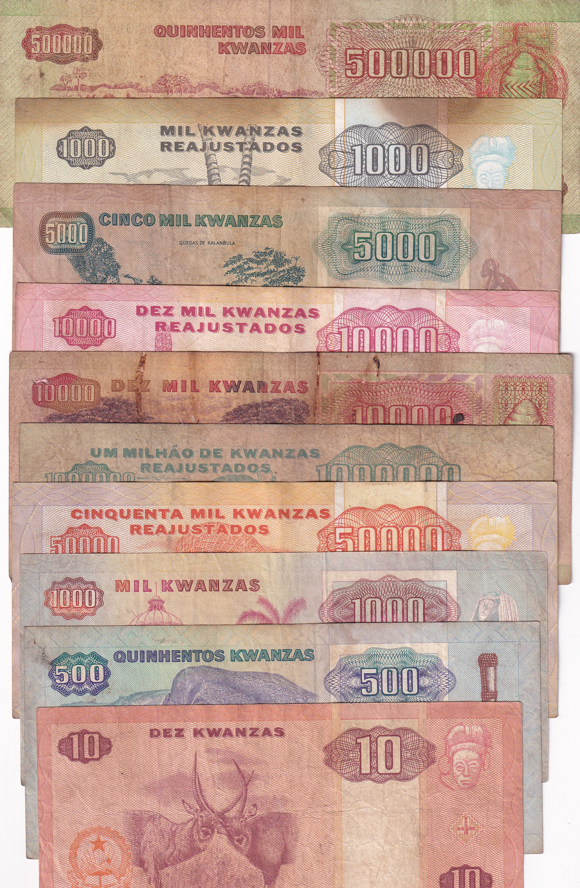 Angola 10 PCS Set #SK-20