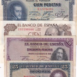 Espan 6 Different Old Issue Big Size Note Set #SK-22