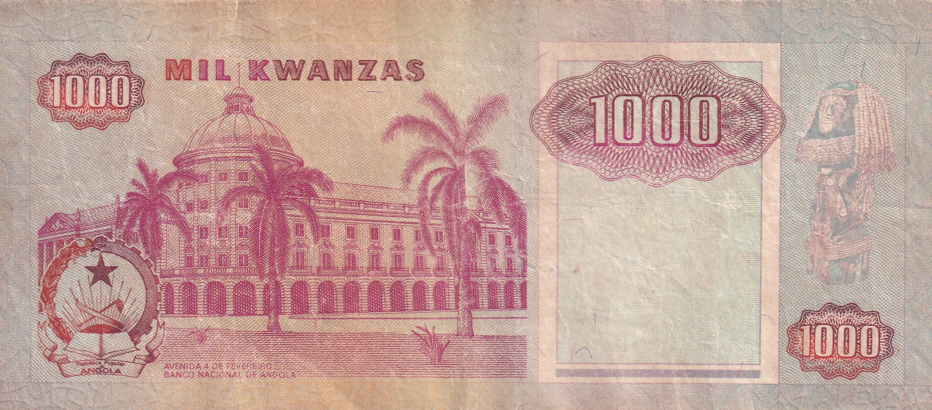 Angola 1000 Kwanzas Lowest Price Note