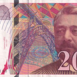 France 200 Francs Gustave Eiffel Rare Note
