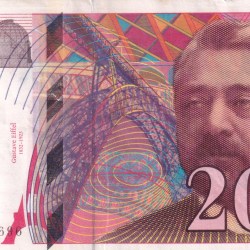 France 200 Francs Gustave Eiffel Rare Note