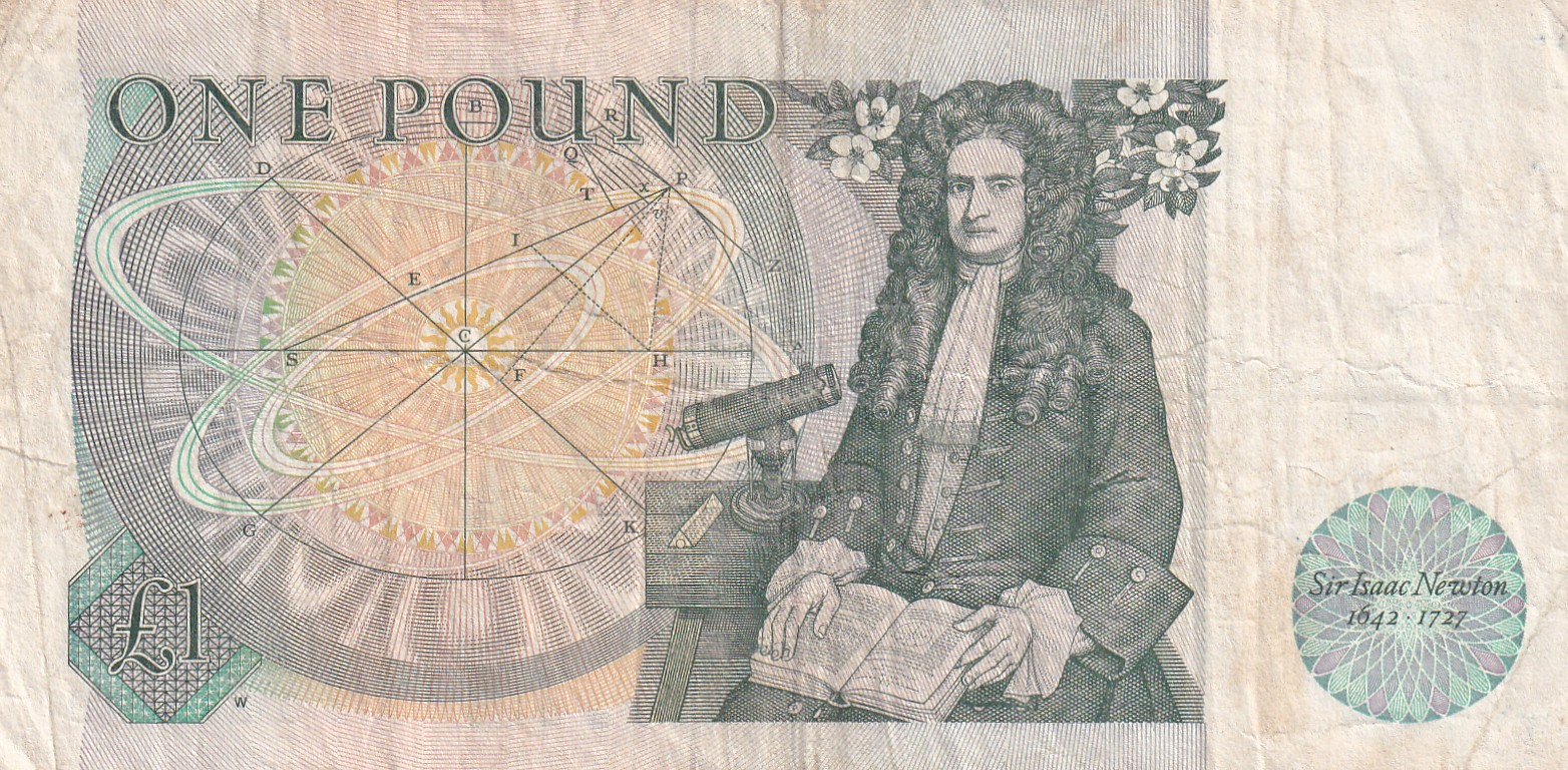 England 1 Pound Elizabeth Old Issue Rare Note #B-2