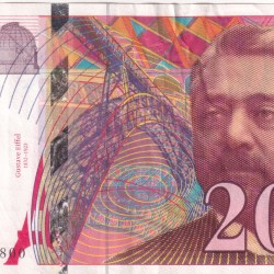 France 200 Francs Gustave Eiffel Rare Note