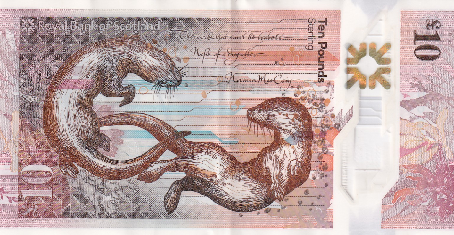 Scotland 10 Pound Polymer Rare Note