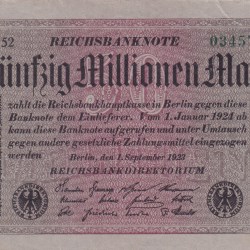 Germany 50 000 000 Mark rare Reichsbanknote