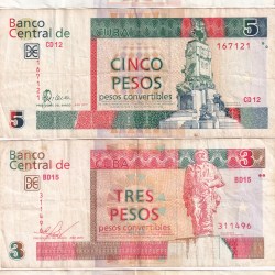 CUBA 4 PCS Set Extermaly Bank Note Set