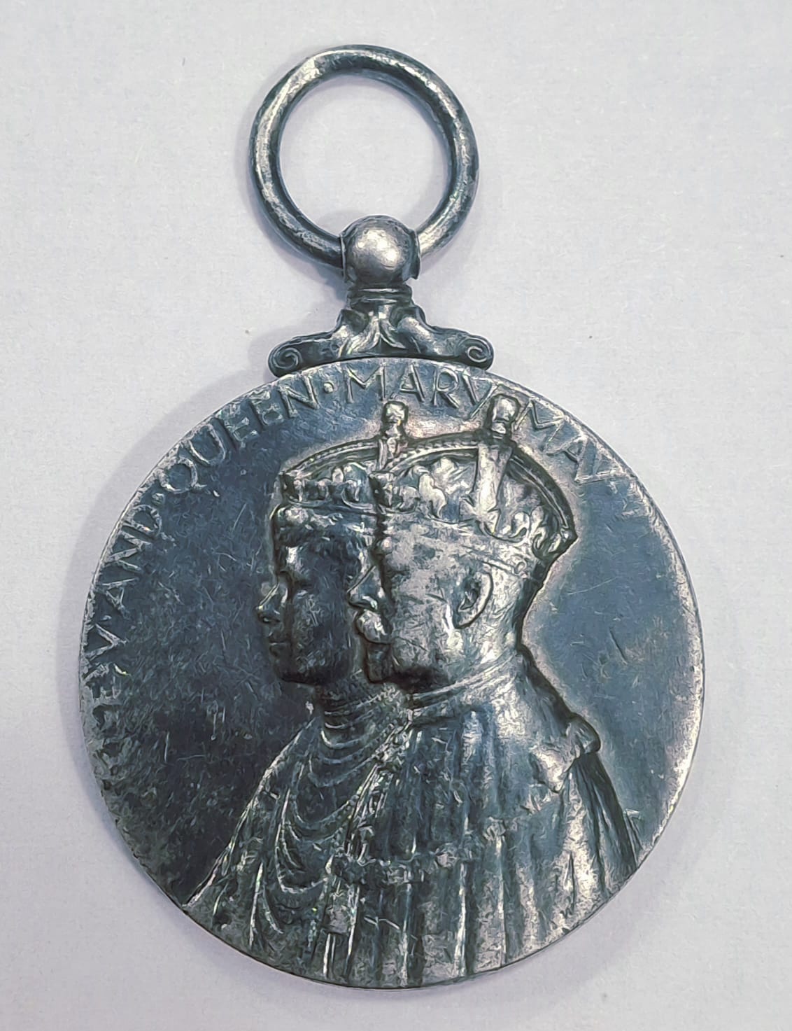 Royal Mint King George 5TH Silver Jubliee Named Medal 1910 to 1935. High Grade 30 gm. Silver.