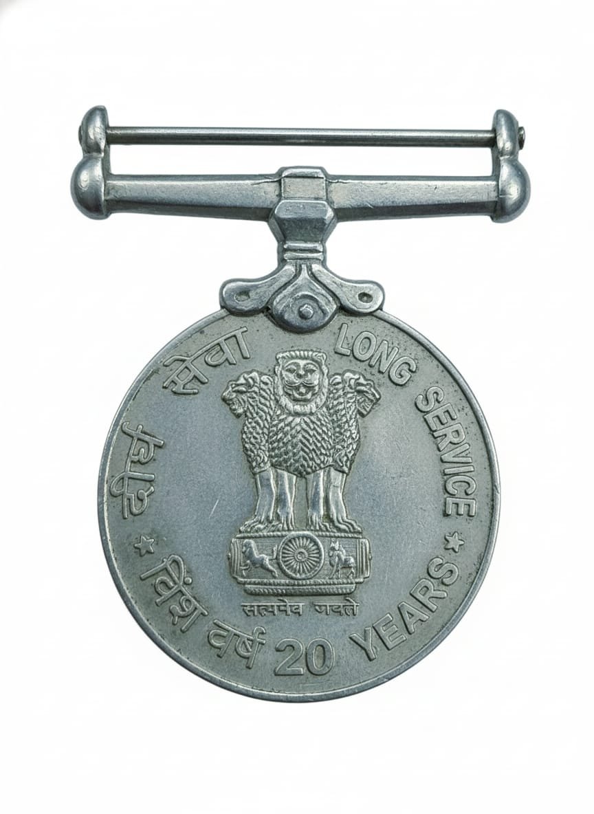 Rare 20 Years Long Service ARMY VERY RARE UNNAMED MEDAL