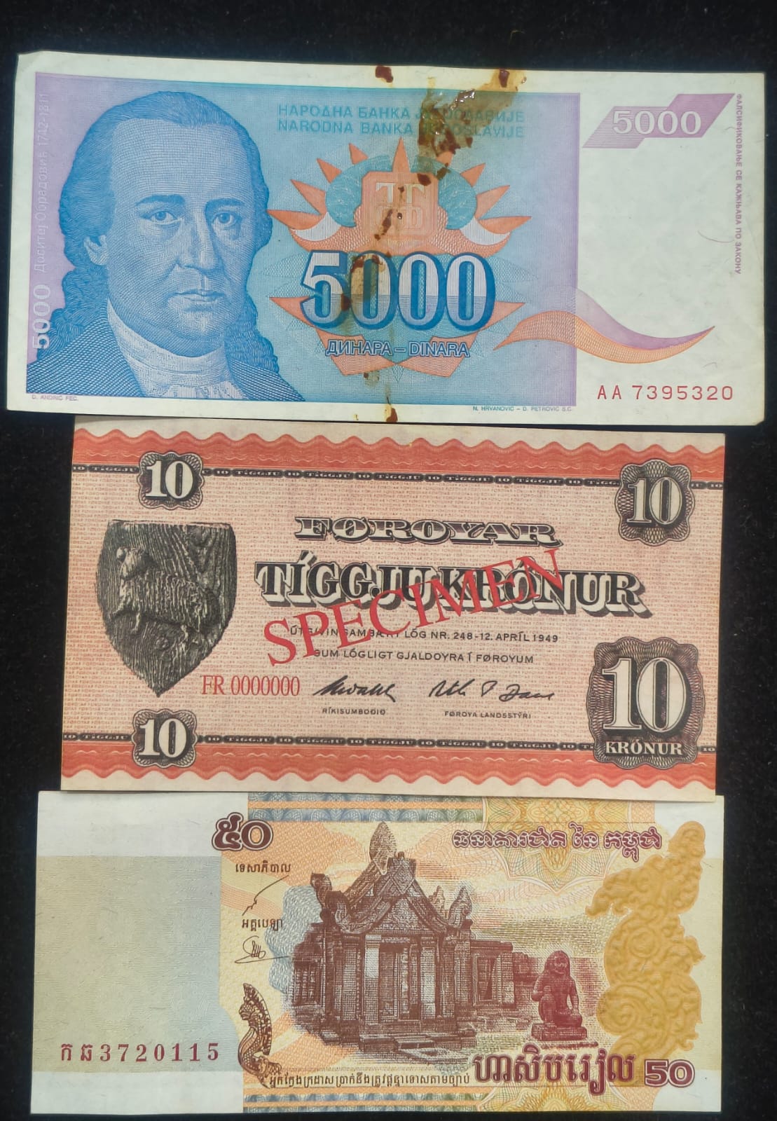 10 Different World Bank Note (10 Note Set)# Sku-3