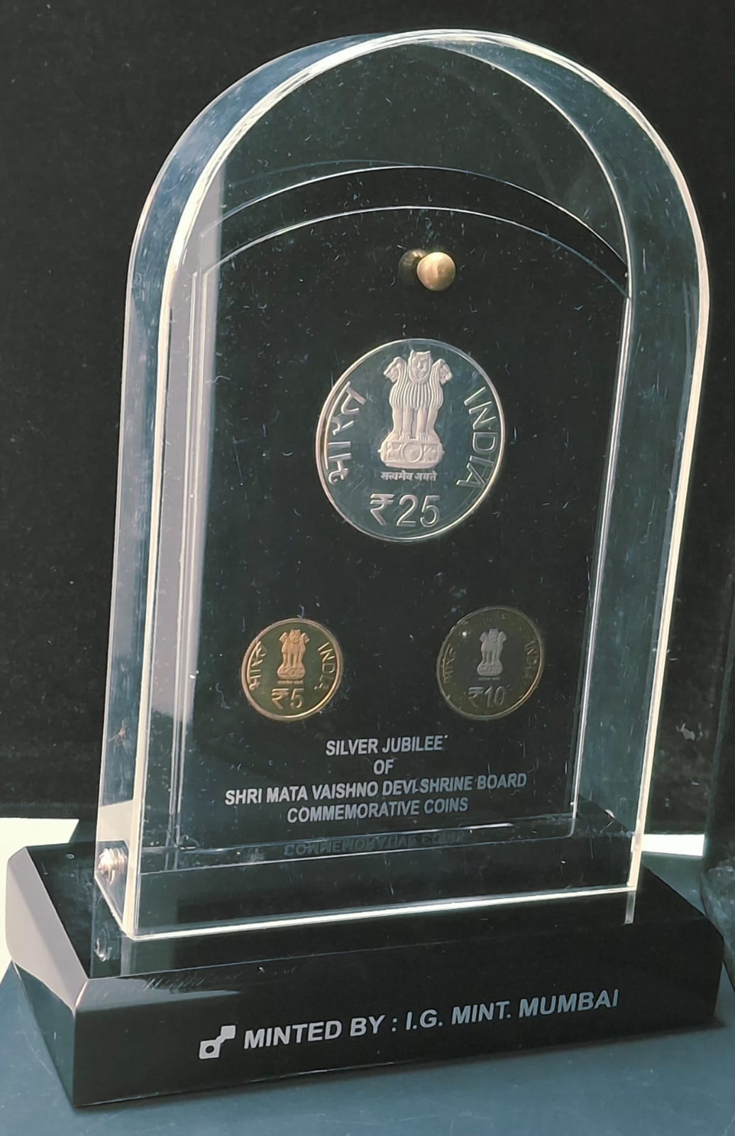 Silver Jubilee of Shri MATA Vaishno DEVI Shrine Board ( 3 Coins Set ) V. I .P Set Extremely Rare