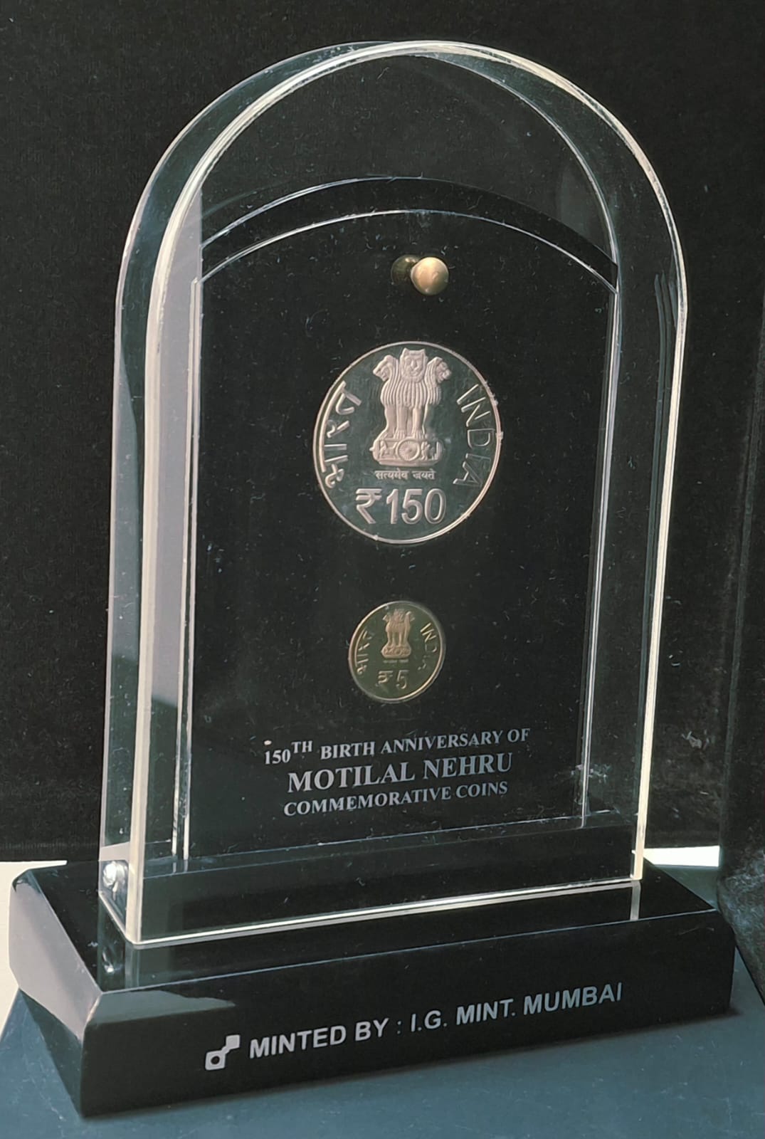 150TH Birth Anniversary of Motilala Nehru ( 2 Coins Set ) V. I .P Set Extremely Rare