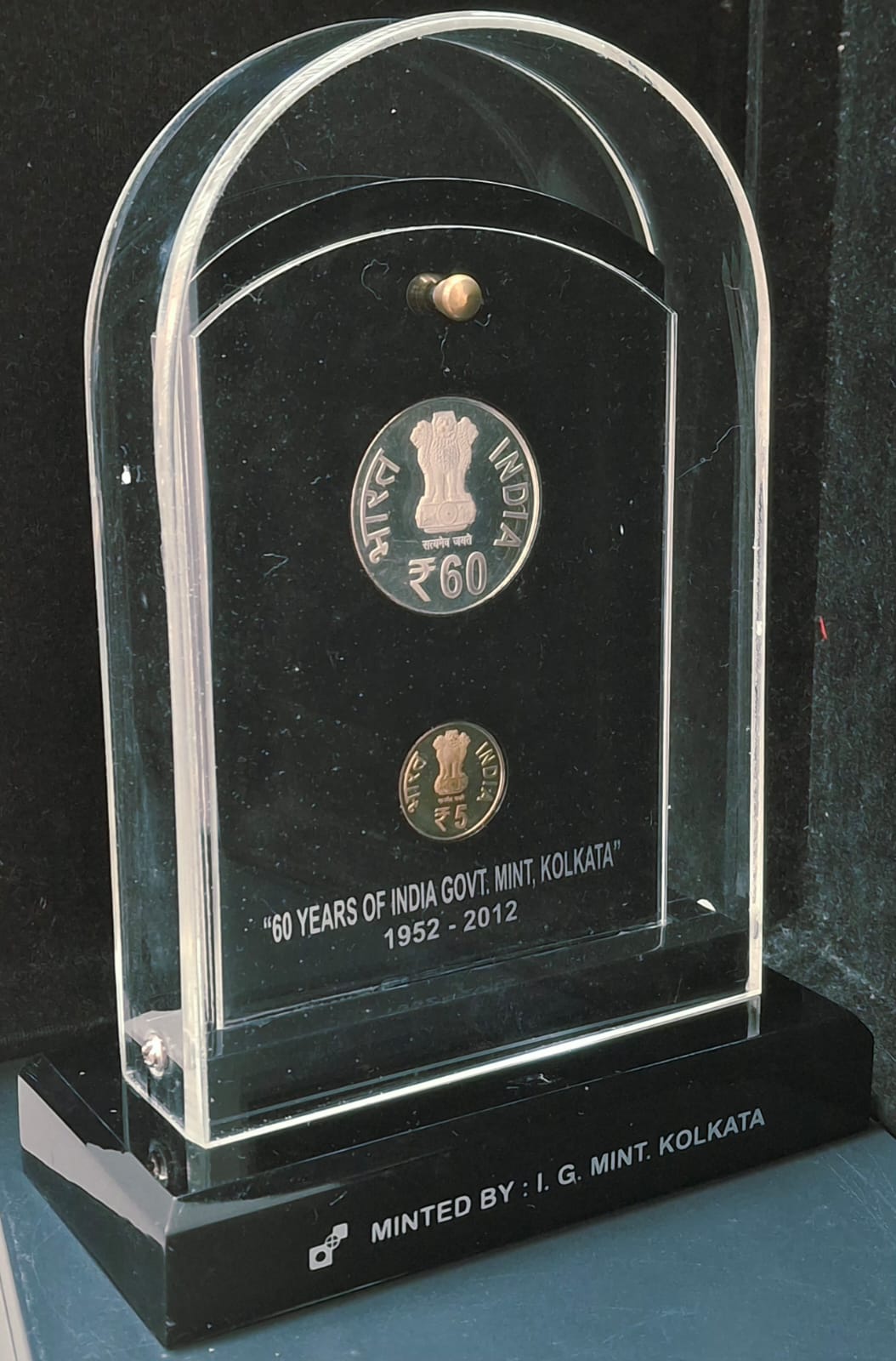 60 Years of India GOVT. Mint Kolkata 1952-2012 ( 2 Coins Set ) V. I .P Set Extremely Rare