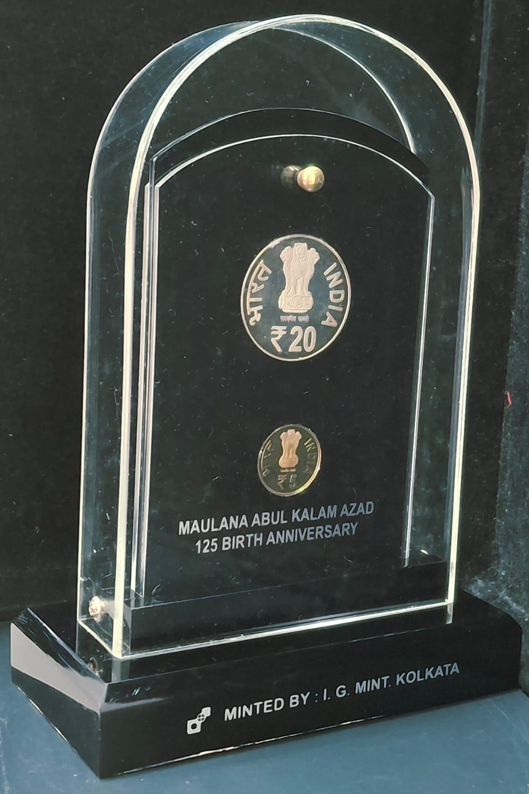 Maulana Abdul Kalam AZAD - 125 Birth Anniversary ( 2 Coins Set ) V. I .P Set Extremely Rare