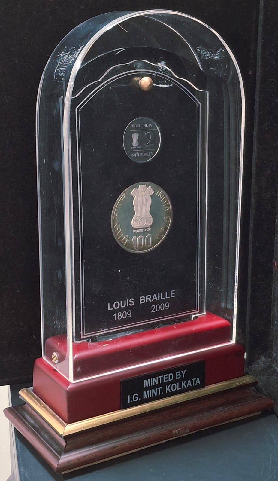 Louis Braille 1809-2009 ( 2 Coins Set ) V. I .P Set Extremely Rare with Beautiful BOX
