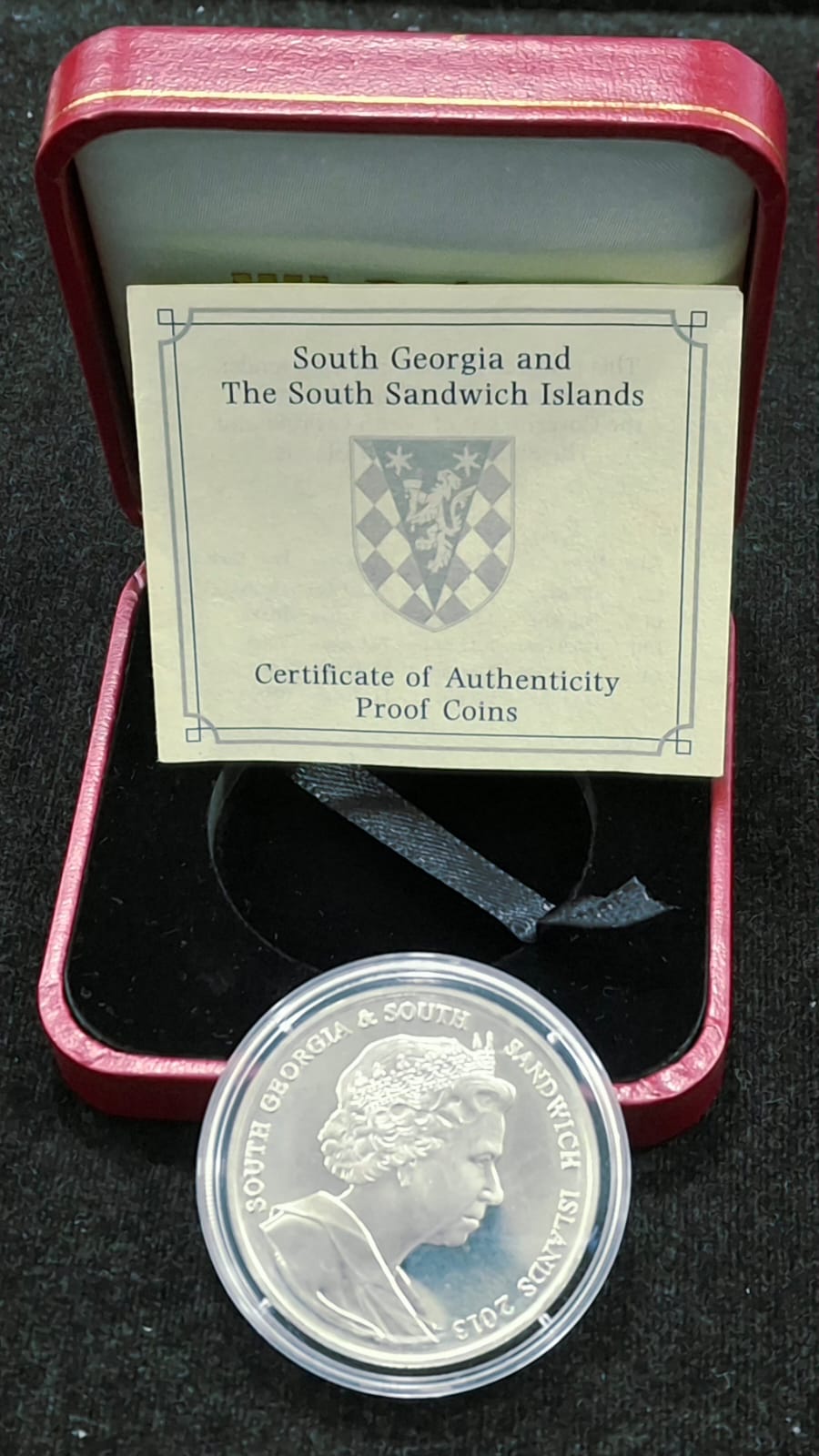 Sandwich Island 2 Pound 2013 T.r.h the DUKE & Duchess of Cambridge Rare Sterling Silver (Weight 28.28GRAM ) Beautiful BOX with Certificate