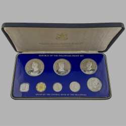 Philippines 1975 (2 Silver + 6) Coins Rare Minted by Franklin Mint Very Beautiful 8 Coins Set {SEE Description}