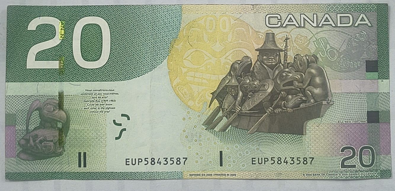 Canada 20 Dollar Elizabeth Note #B-2