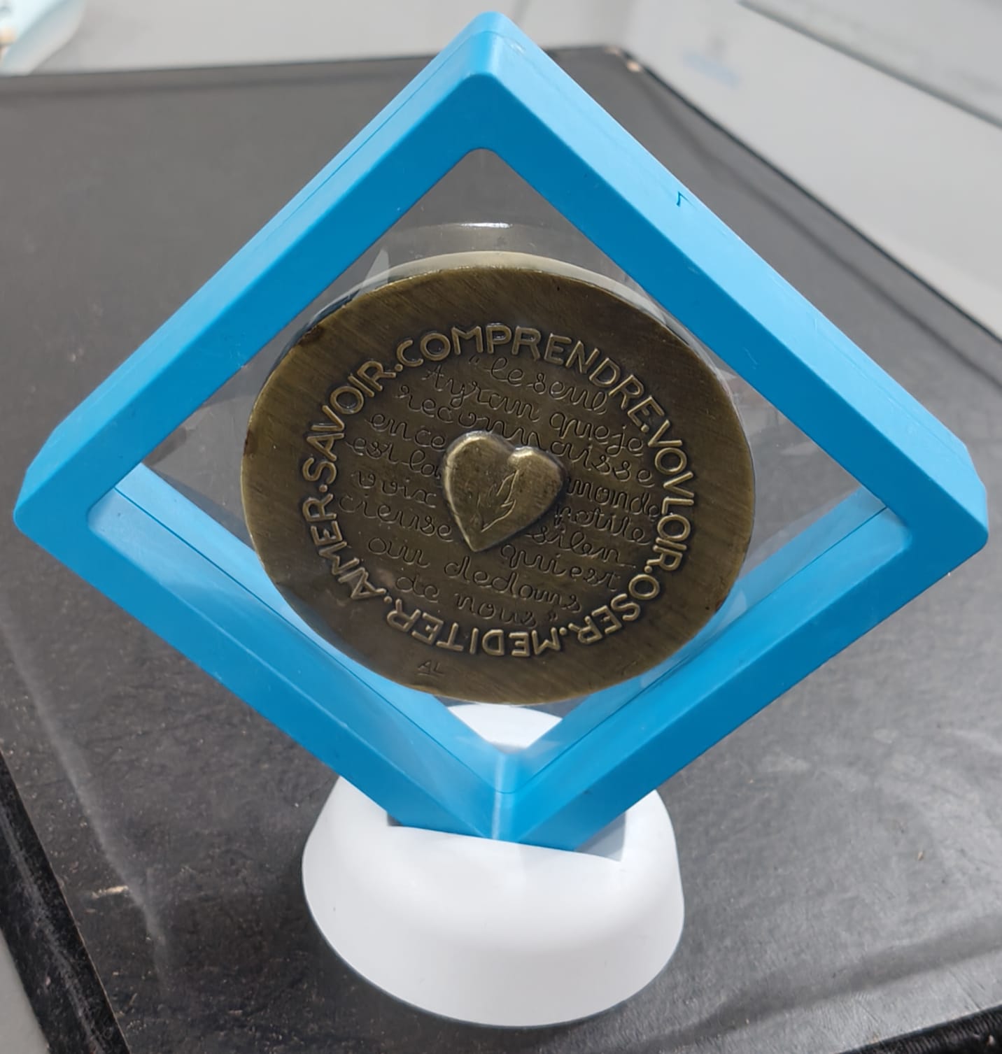 France Medal - Mahatma Gandhi 1948 Medallion Big Size Weight 122 Gram With Beautiful Box And Stand