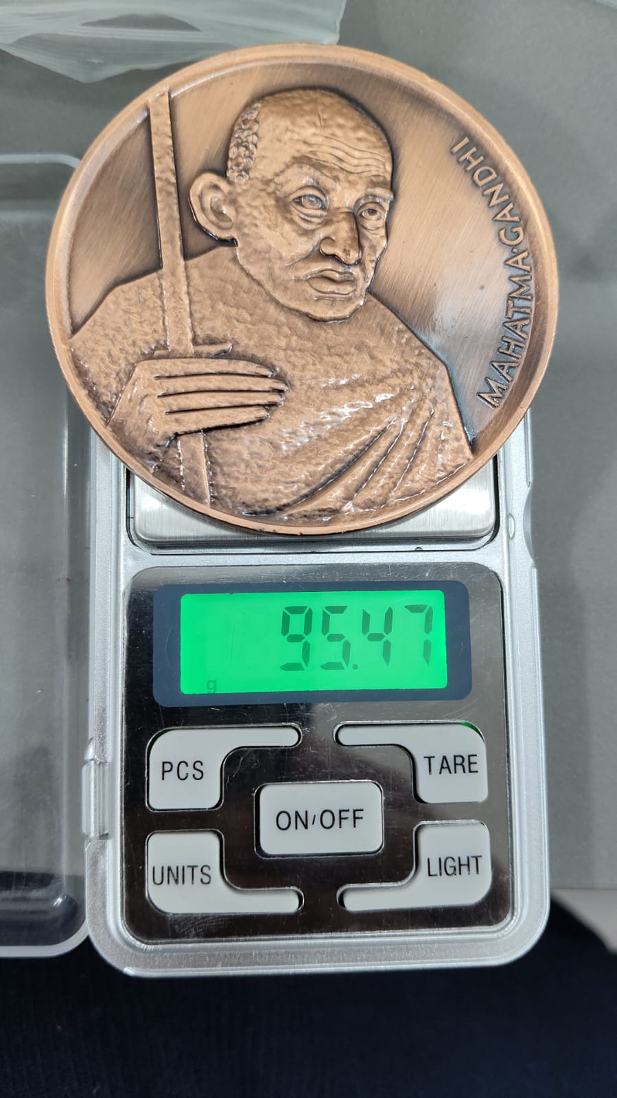 Mahatma Gandhi 1939 Polski India Friendship Issue Big Size 95 Gram With Box And Stand Beautiful Madilian